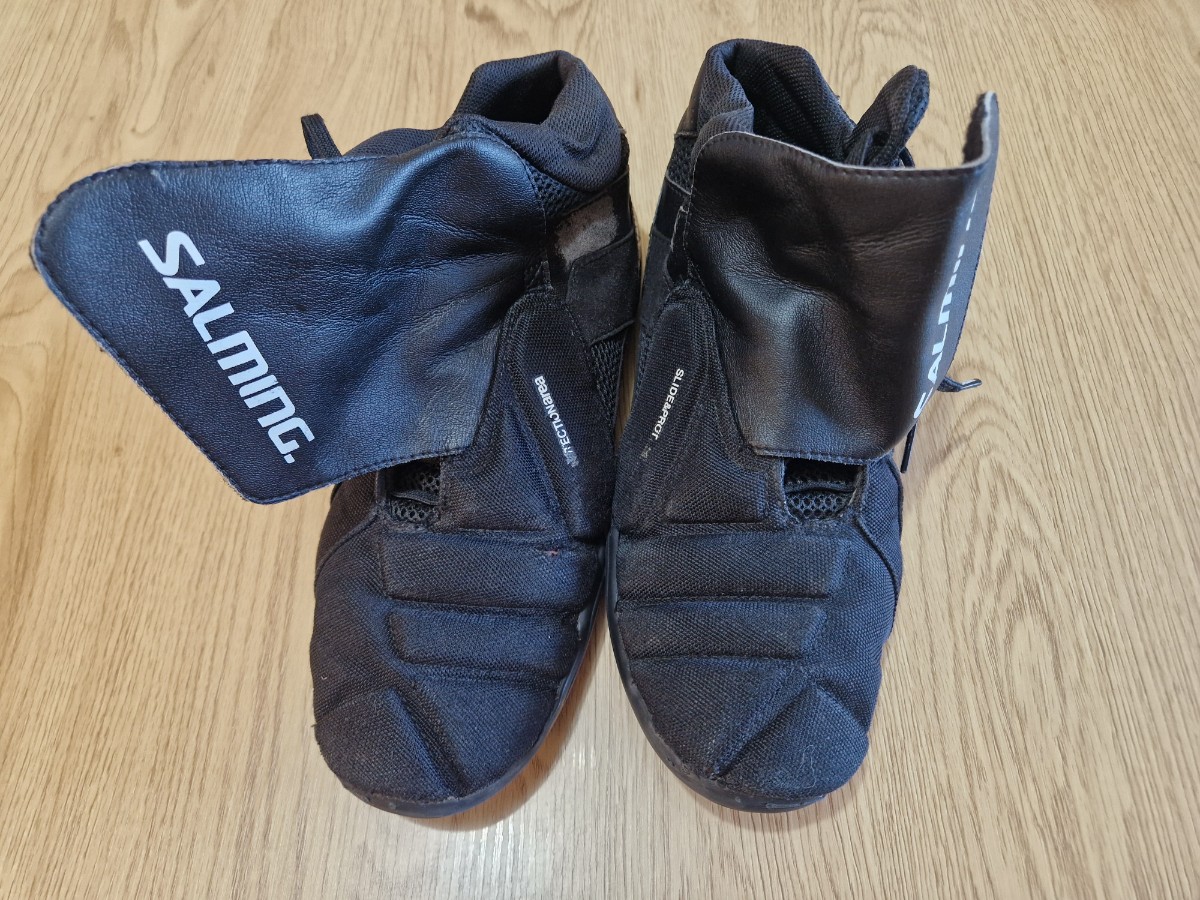 Florbalové boty SALMING SLIDE 5 GOALIE SHOES BLACK (UK 10/EUR 45/CM29) 